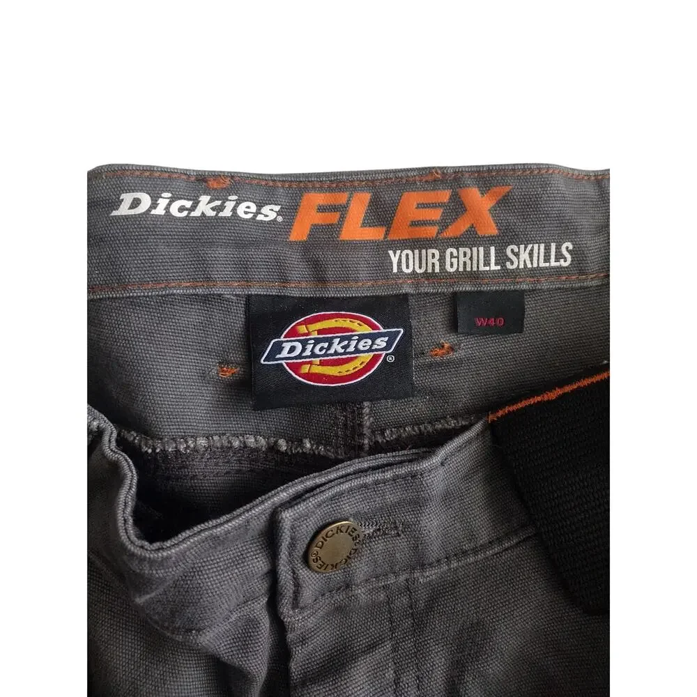 Traeger & Dickies Mens Flex Work Shorts Dark Gray Size 40